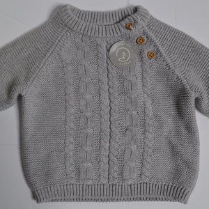 Little Planet baby organic knit sweater only, newborn
